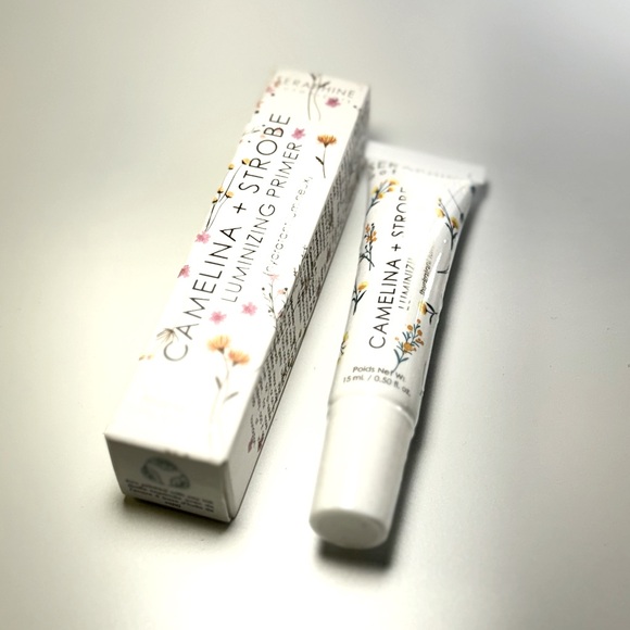 Nib SERAPHINE BOTANICALS Camelina + Strobe Luminizing Primer Makeup - Picture 9 of 9